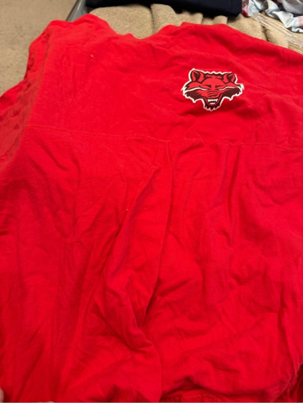 ASU red wolf long sleeve tee
